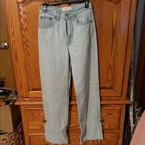 Abercrombie & Fitch High Rise Light Wash Jeans